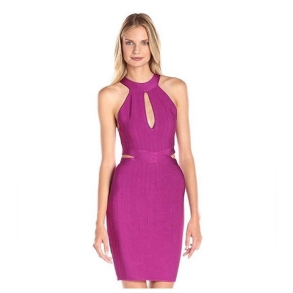 Guess Dresses & Skirts - NWT, Guess Brand, Fuchsia, Halter, Body Con style, short, Mini Dress